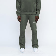 Load image into Gallery viewer, Almost Someday Signature Sunfade Flare Sweatpant (olive)