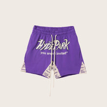 Load image into Gallery viewer, Hyde Park Heritage Panel Shorts (Purple)