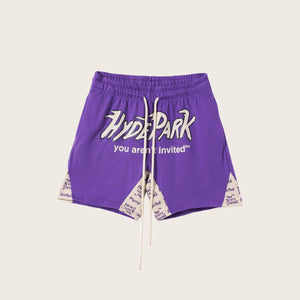 Hyde Park Heritage Panel Shorts (Purple)