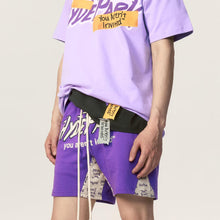 Load image into Gallery viewer, Hyde Park Heritage Panel Shorts (Purple)