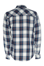 Load image into Gallery viewer, A TIZIANO HEATH| LS YD BRUSHED PLAID SHIRT (DK NAVY)
