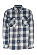 Load image into Gallery viewer, A TIZIANO HEATH| LS YD BRUSHED PLAID SHIRT (DK NAVY)