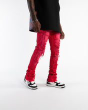 Load image into Gallery viewer, Pheelings Inspired By FLARE STACK DENIM (RED)