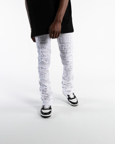 Pheelings Inspired By FLARE STACK DENIM (white)