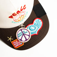 Load image into Gallery viewer, VIC GARCIA Peace Over Everything Camo Trucker Cap