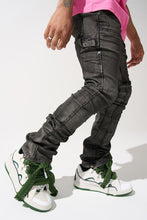 Load image into Gallery viewer, SERENEDE RAIN Stacked Jeans (GREY)