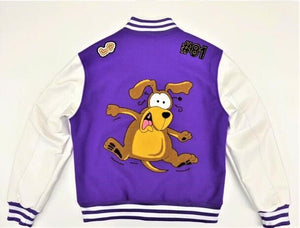 Robert Phillipe Mens Varsity Jacket (Purple)