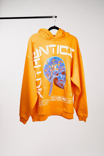 AUTHENTICS BRAIN POWER HOODIE (ORANGE)