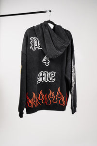 AUTHENTICS PRAYING SKELETON HOODIE (VINT BLACK)