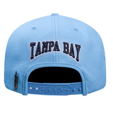 Load image into Gallery viewer, PRO STANDARD TAMPA BAY RAYS CREST EMBLEM WOOL SNAPBACK HAT (UNIVERSITY BLUE)