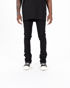 Pheelings RISING ABOVE FLARE STACK DENIM (JET BLACK)