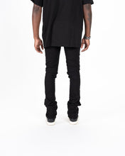 Load image into Gallery viewer, Pheelings RISING ABOVE FLARE STACK DENIM (JET BLACK)