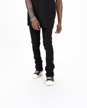 Load image into Gallery viewer, Pheelings RISING ABOVE FLARE STACK DENIM (JET BLACK)