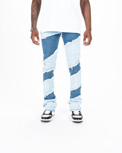 Load image into Gallery viewer, Pheelings EMBRACE THE JOURNEY FLARE STACK DENIM (LIGHT/MEDIUM BLUE)