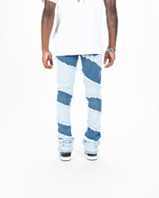 Load image into Gallery viewer, Pheelings EMBRACE THE JOURNEY FLARE STACK DENIM (LIGHT/MEDIUM BLUE)