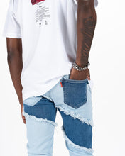 Load image into Gallery viewer, Pheelings EMBRACE THE JOURNEY FLARE STACK DENIM (LIGHT/MEDIUM BLUE)