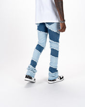 Load image into Gallery viewer, Pheelings EMBRACE THE JOURNEY FLARE STACK DENIM (LIGHT/MEDIUM BLUE)