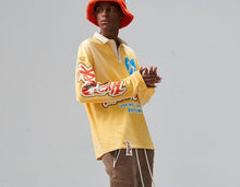 Load image into Gallery viewer, Hyde Park Dripping in Japan Long Sleeve Polo (Gold)