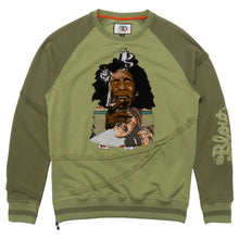 Load image into Gallery viewer, FROST ORIGINAL BLOW TAPESTRY CREWNECK (OLIVE)