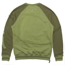 Load image into Gallery viewer, FROST ORIGINAL BLOW TAPESTRY CREWNECK (OLIVE)