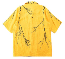 Load image into Gallery viewer, Diet Starts Monday Lightning Button Up (Yellow)