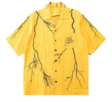 Load image into Gallery viewer, Diet Starts Monday Lightning Button Up (Yellow)