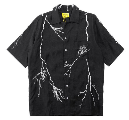 Diet Starts Monday Lightning Button Up (Black)