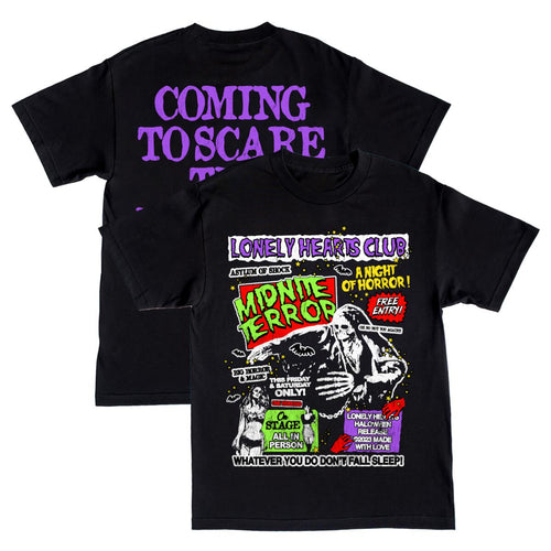 Lonely Hearts Midnite Terror T-Shirt (Black)