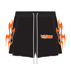 MEMORY LANE Outlaw Flame Fleece Short (Black)