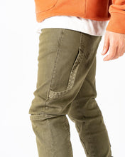 Load image into Gallery viewer, PHEELINGS VIBRANT VISIONS FLARE STACK DENIM (OLIVE)