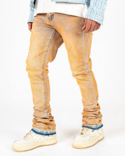 Load image into Gallery viewer, PHEELINGS UNLEASHED PHEELINGS FLARE STACK DENIM (ORANGE/BLUE)