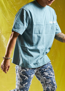 EMBELLISH STUDIO TEE (TEAL)