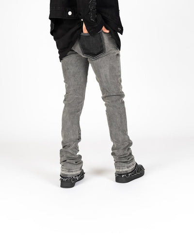 PHEELINGS LOVE'S SYMPHONY FLARE STACK DENIM (CHARCOAL GREY)