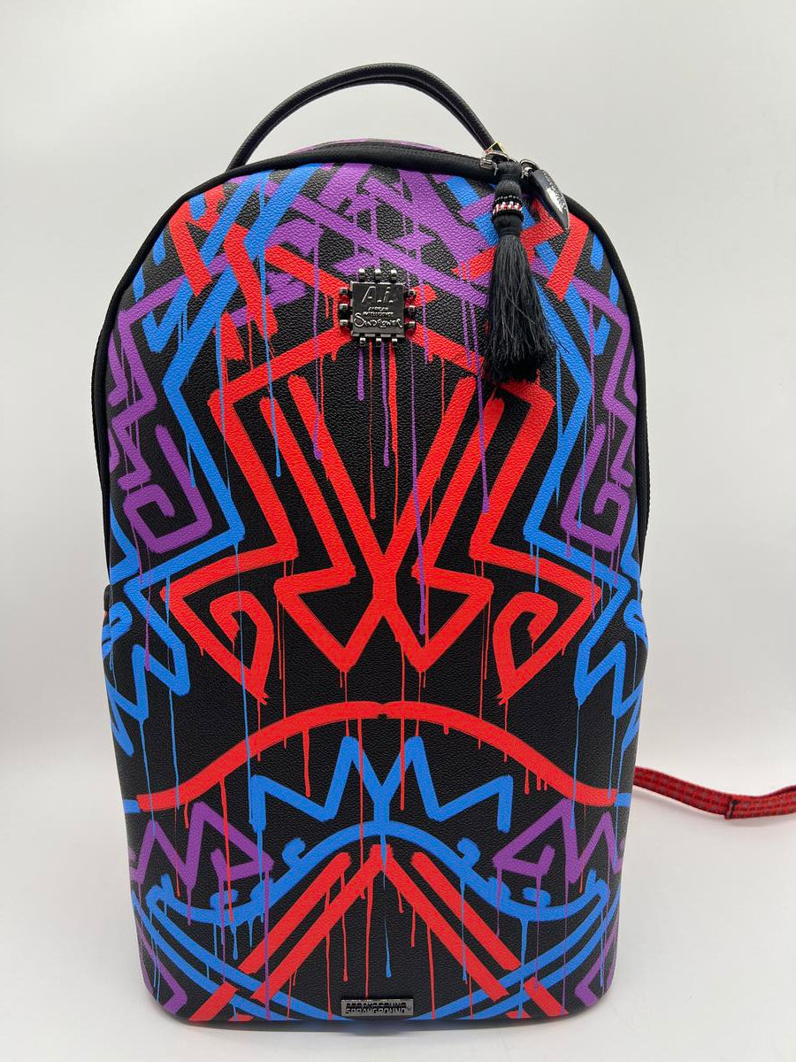 Sprayground Ai TRIBAL PATTERN DLXSV BACKPACK