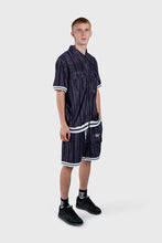 Load image into Gallery viewer, THC Racket Club Terry Cloth Cabana Shirt &amp; Short (Black)