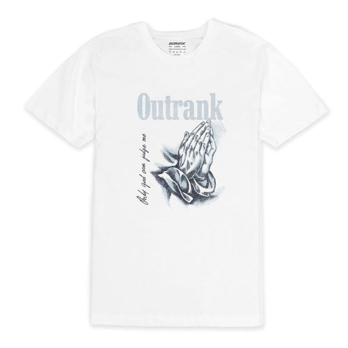 Outrnk Only God Can Judge Me TEE (White)