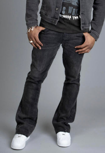 DOCTRINE NEVADA JEAN FLARED (BLACK WASH)