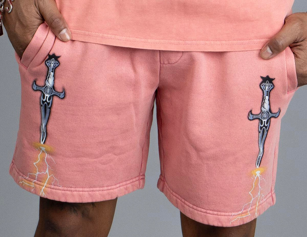 DOCTRINE DAGGER WAVE SHORTS (ROSE RED)