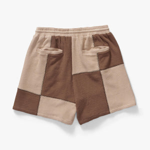 GALA DOPAMINE KNITTED SHORTS (MOCHA)