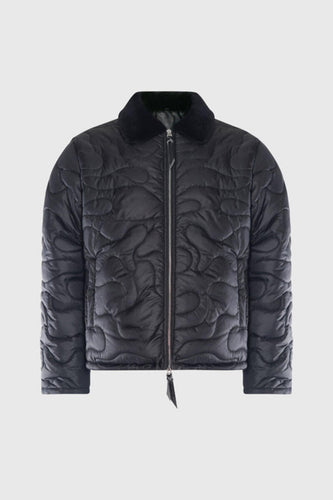 THC Camouflage Shearling Puffer Jacket (Black)
