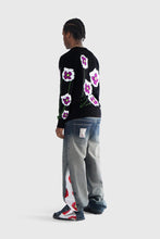 Load image into Gallery viewer, THC Opium Poppy Flower Knit Sweater (Black)