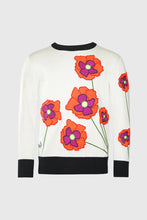 Load image into Gallery viewer, THC Opium Poppy Flower Knit Sweater (Cream)