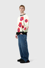 Load image into Gallery viewer, THC Opium Poppy Flower Knit Sweater (Cream)
