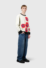 Load image into Gallery viewer, THC Opium Poppy Flower Knit Sweater (Cream)
