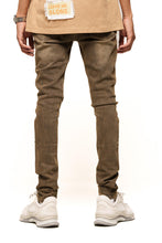 Load image into Gallery viewer, PHEELINGS MENTALLY ELSEWHERE SKINNY DENIM (BROWN)