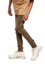 Load image into Gallery viewer, PHEELINGS MENTALLY ELSEWHERE SKINNY DENIM (BROWN)