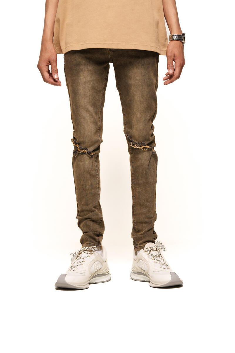 PHEELINGS MENTALLY ELSEWHERE SKINNY DENIM (BROWN)