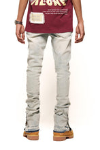 Load image into Gallery viewer, Pheelings EMOTIONALLY DRIVEN FLARE STACK DENIM (LIGHT BLUE)