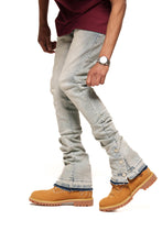 Load image into Gallery viewer, Pheelings EMOTIONALLY DRIVEN FLARE STACK DENIM (LIGHT BLUE)