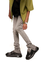 Load image into Gallery viewer, Pheelings EMOTIONALLY DRIVEN FLARE STACK DENIM (LIGHT GREY)